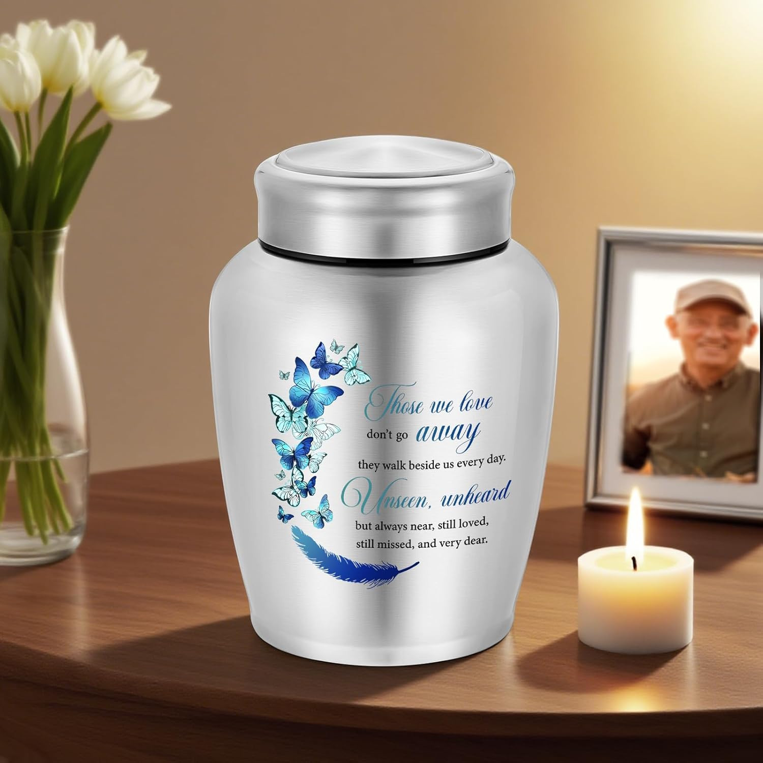 Cremation Urns for Human Ashes Adult Male and Female, Memorial Decorative Burial