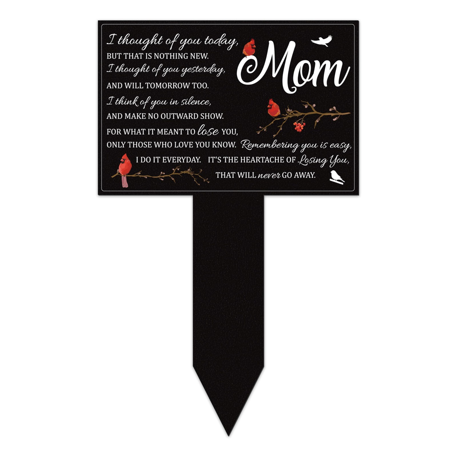 BUoonyer Stake Graves Cemetery Decorations – Mom Metal Memorial Grave Markers…