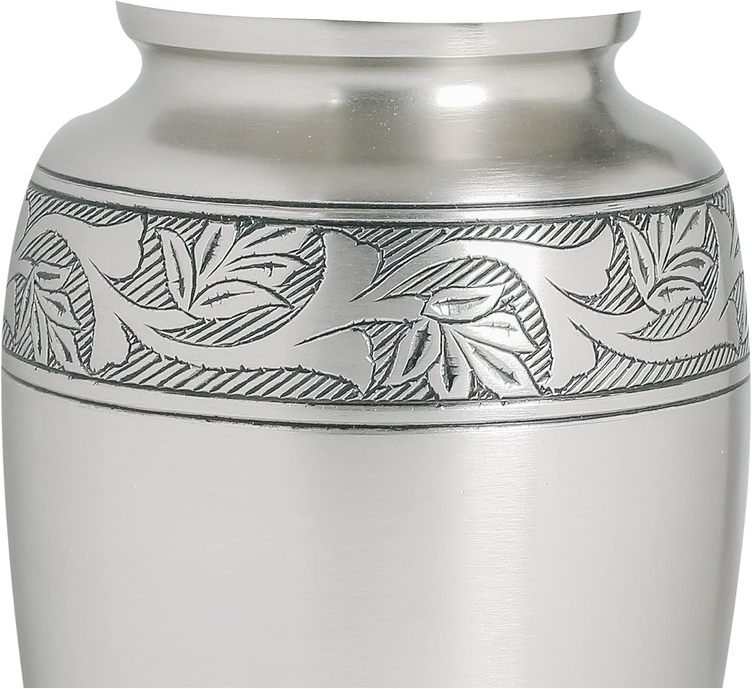 Lightnpro Pewter Cremation Urn for Human Ashes Adult, Hand Crafted Cardinal Buri
