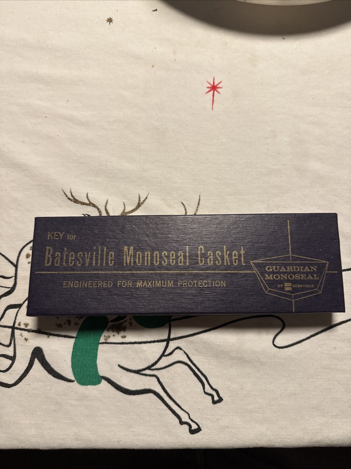 Vintage Batesville Monoseal Casket Key-Copper Color