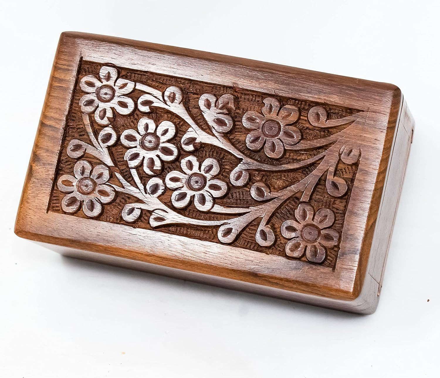Handcrafted Keepsake Wooden Urn Box for Ashes – Beautiful Wooden Urn Tree of Lif
