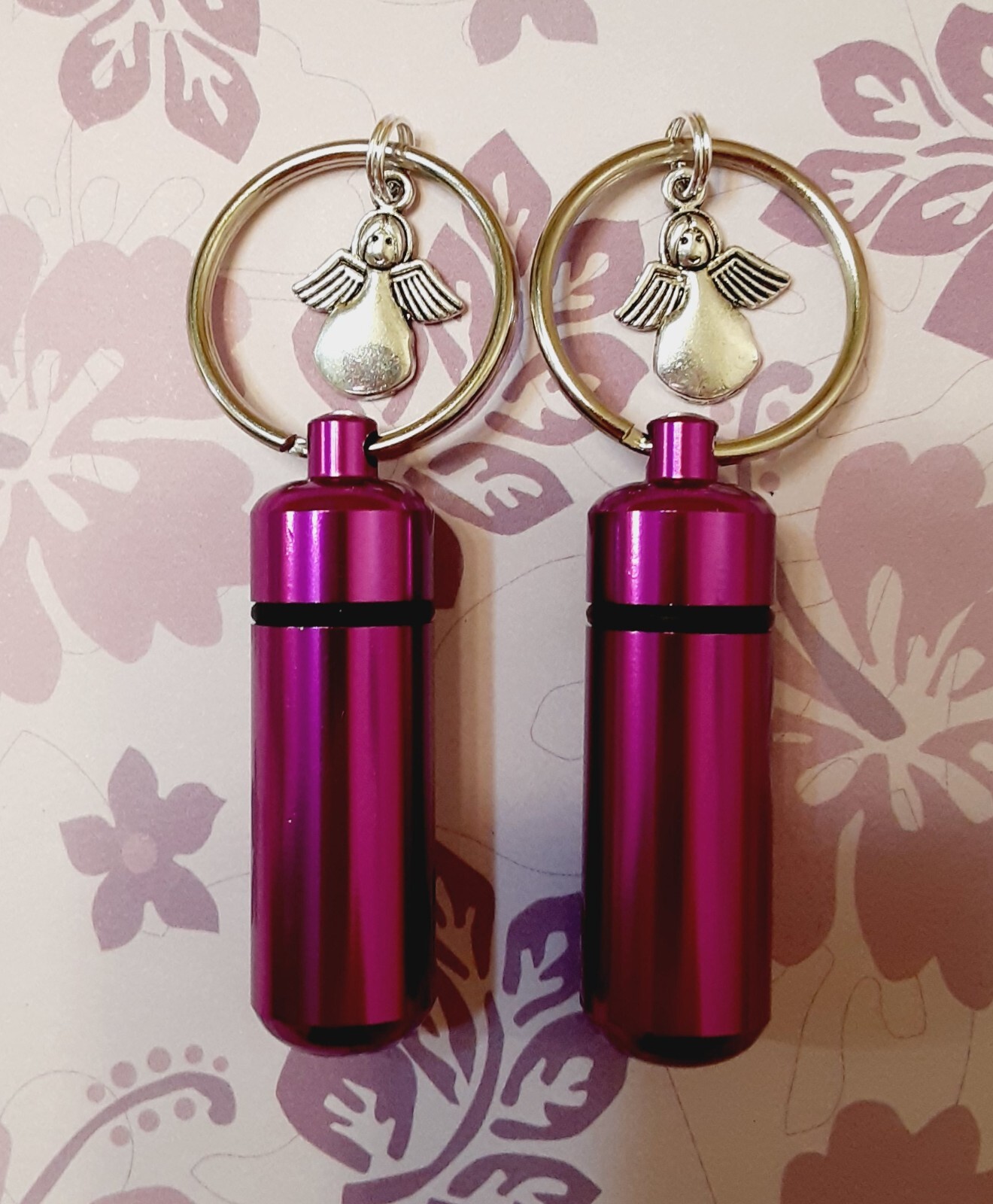 2B Mini,Cremation Jewelry,Memorial Urn,Purple Rain,Cremation Urn,Small Key Chain