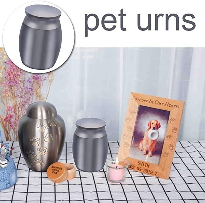Elegant Black Stainless Steel Mini Urn for Ashes – Keepsake Memorial for Adults