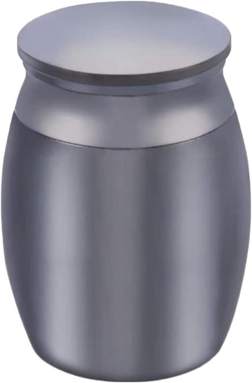 Elegant Black Stainless Steel Mini Urn for Ashes – Keepsake Memorial for Adults