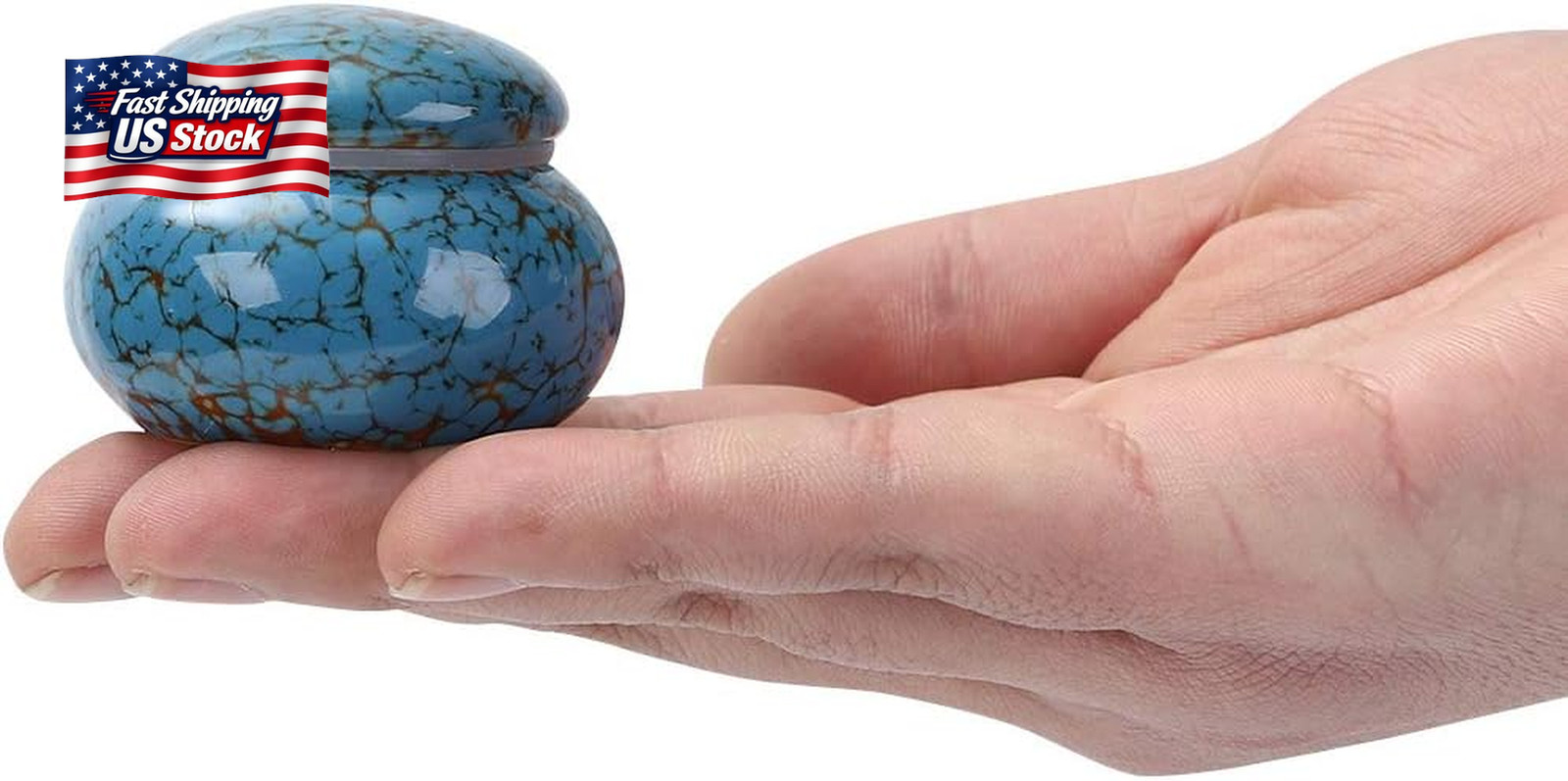 Small Urn for Human Ashes – 1.6” Handicrafted Urn – Beautiful Tiny Keepsake Urn