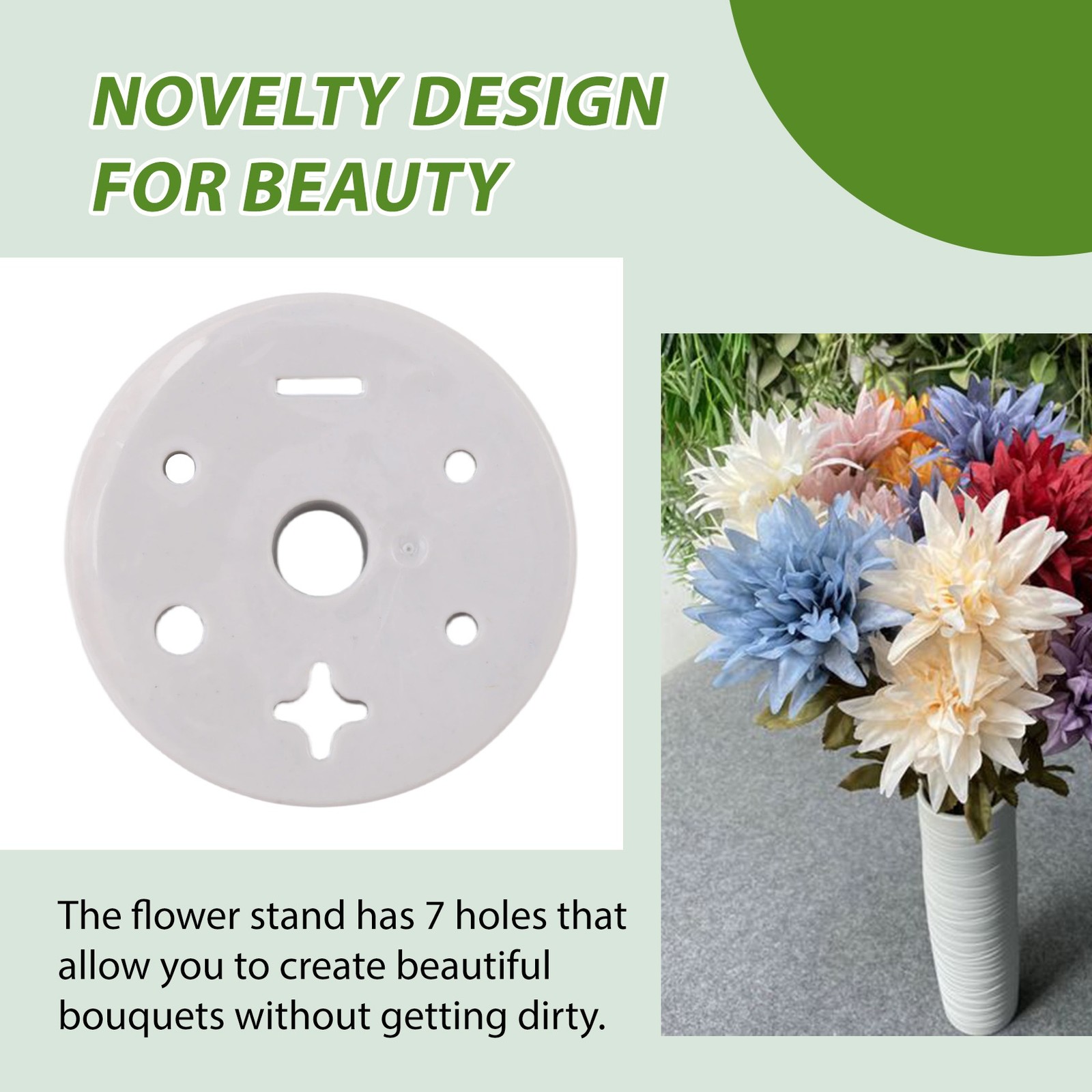 6 Pcs Cemetery Grave Vase Inserts Plastic Cemetery Flowers Holder Bracket3779