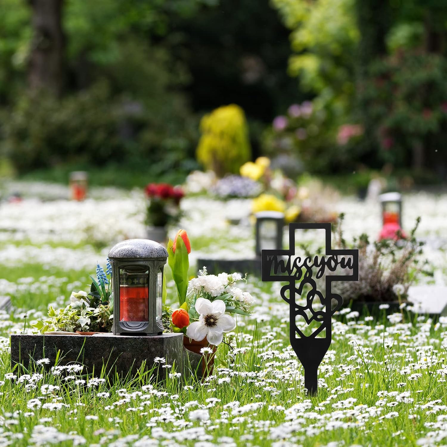 Cemetery Decorations for Grave Cross Grave Markers for Cemetery Decoration Memor