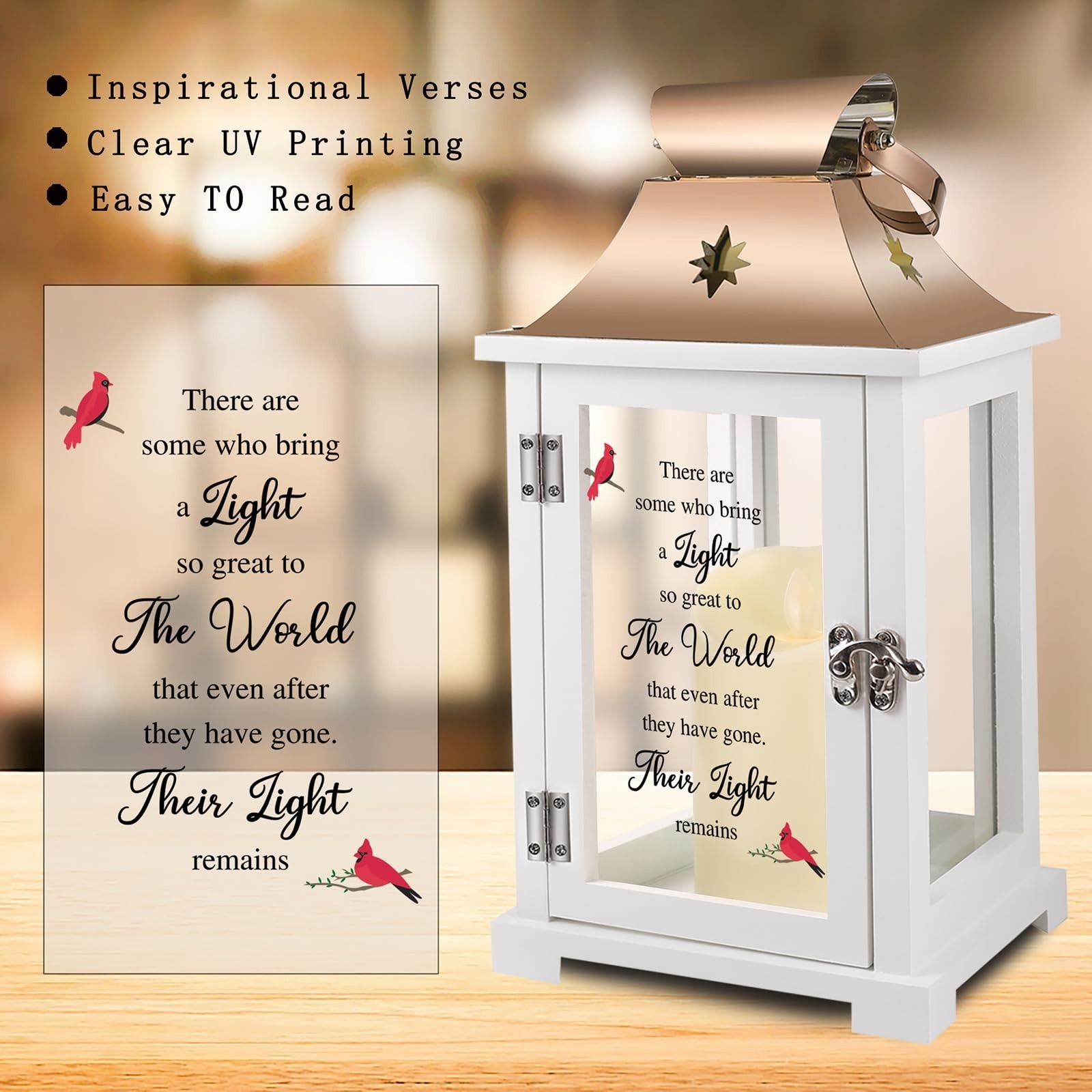 Sympathy Memorial Lantern for Loss of Loved One, Bereavement Gifts, Celebration