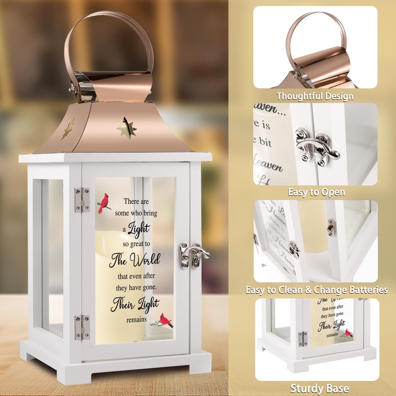 Sympathy Memorial Lantern for Loss of Loved One, Bereavement Gifts, Celebration