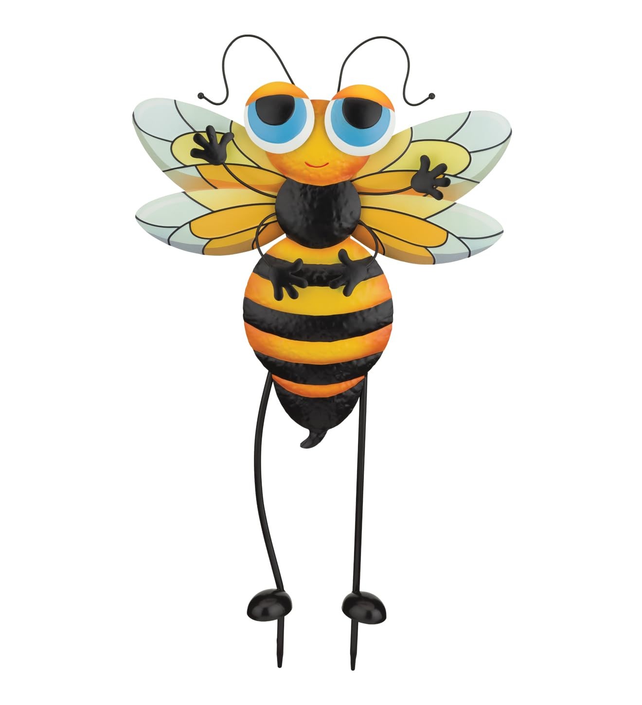 Metal Bee Outdoor Garden Stake – Decorative Handcrafted Décor for Garden, Law…