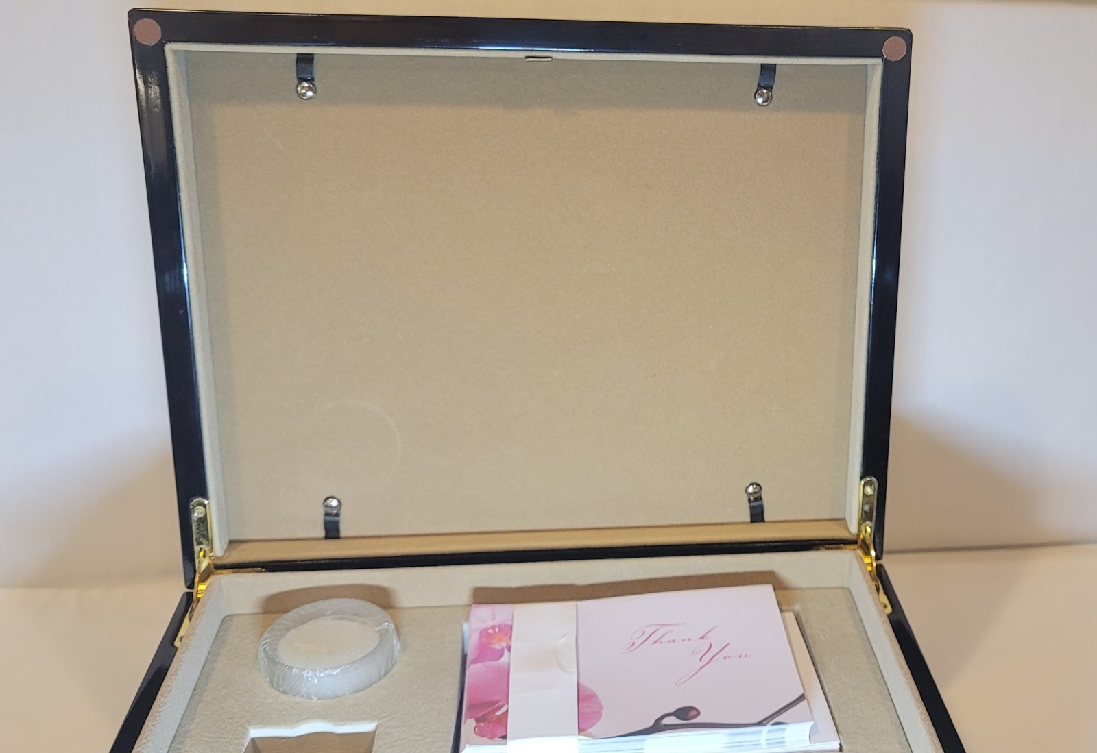 Cremation Urn Memory Box & Memento Kit Cherry Burlwood