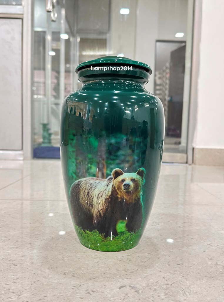 Bear Cremation Urn Funeral Animal Lovers’ Urn Bear Printing Cremation Urns