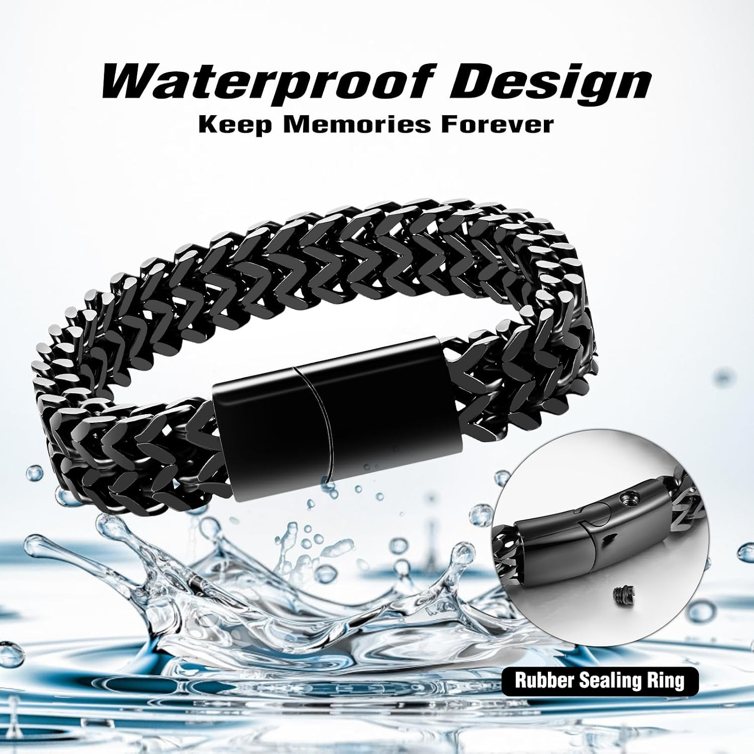 Urn Bracelet for Human Ashes Cremation Bracelet Stainless Steel Ashes Bracelet C