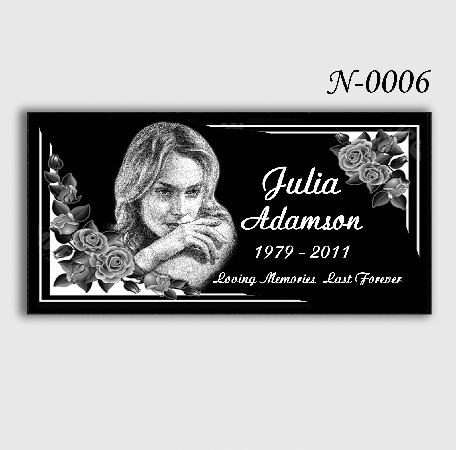 Personalized Memories: 24x12x4 Inch Deep-Engraved Granite Headstone