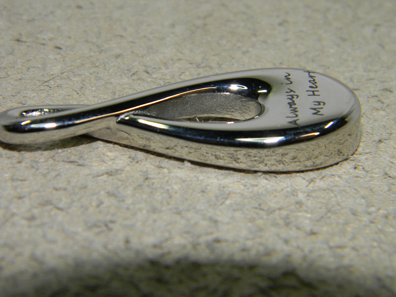 IMRSANI Cremation Ash Urn Infinity Pendant NWT Always In My Heart S. Steel