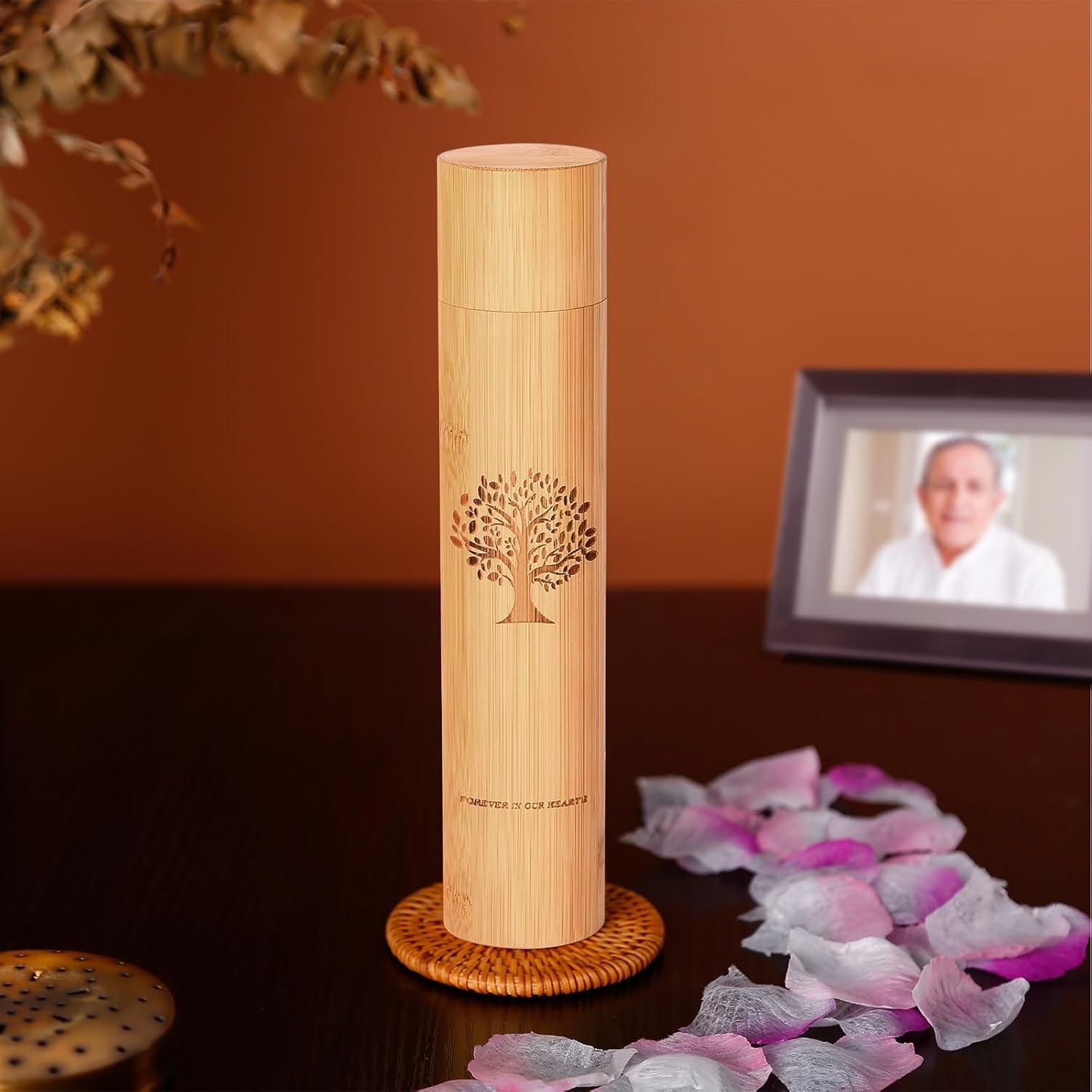 Small Eco Friendly Scattering Tubes for Ashes Includes Drawstring Bags Set 4