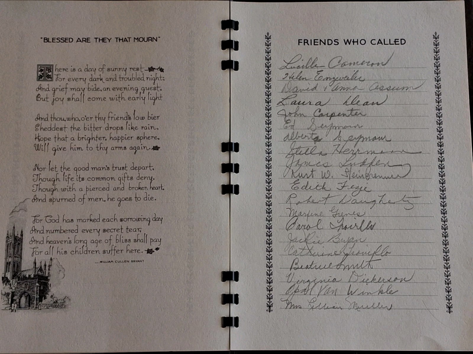 Vtg Memorial Remembrance Booklet Nurre Bros. Funeral Homes Cincinnati, OH