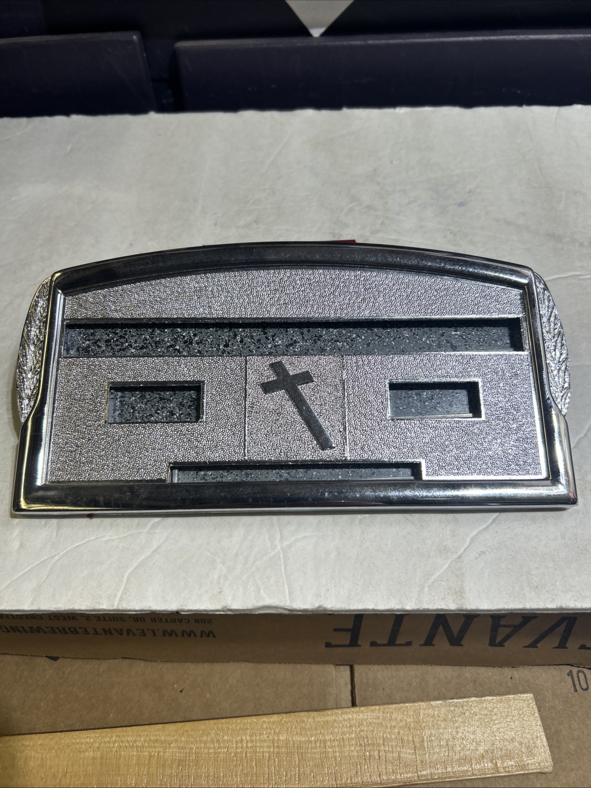 VINTAGE METAL ADJUSTABLE LETTER FUNERAL GRAVE CEMETERY MARKER