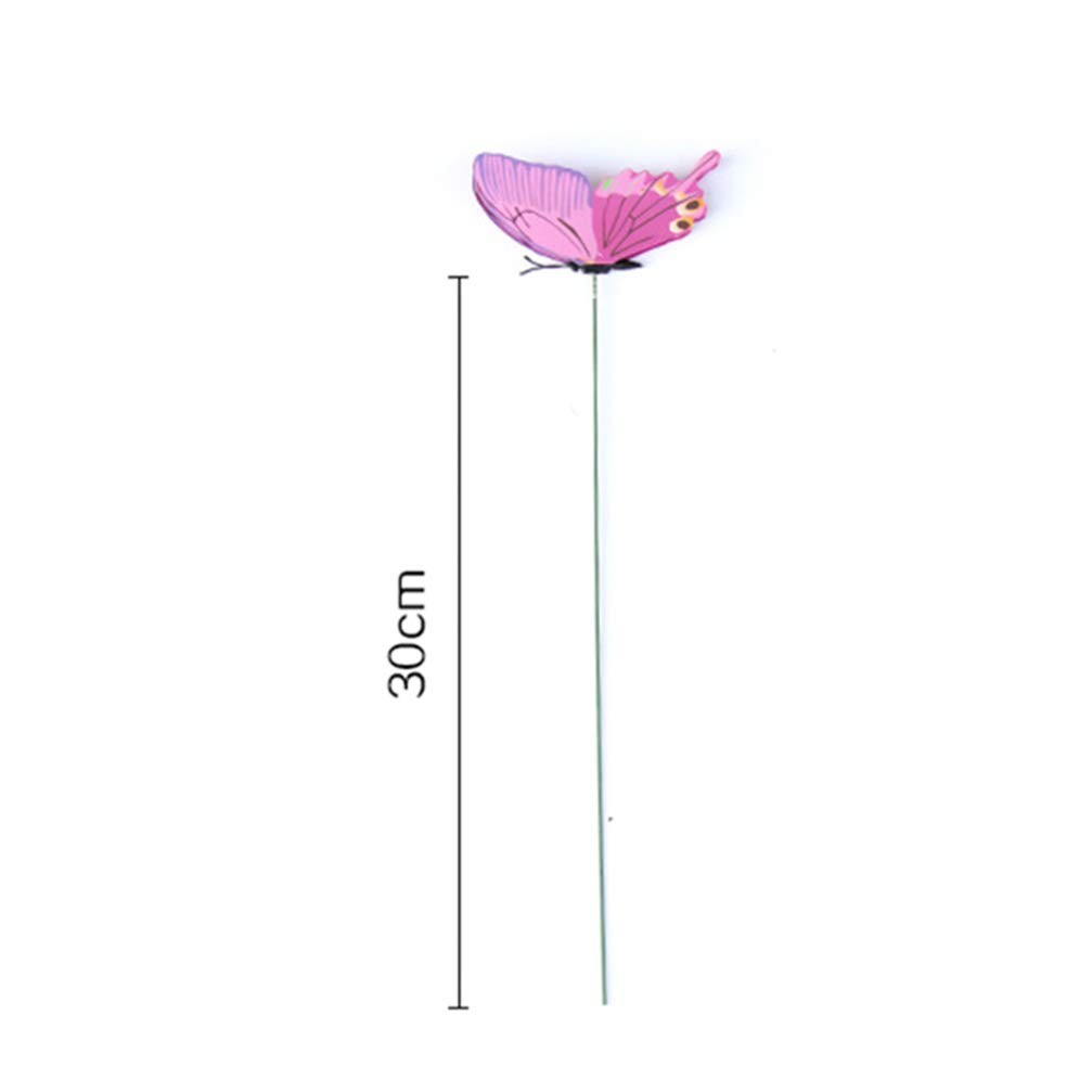 24pcs Butterfly Stakes Flower Garden Stakes for New Year Garden Patio Lawn De…