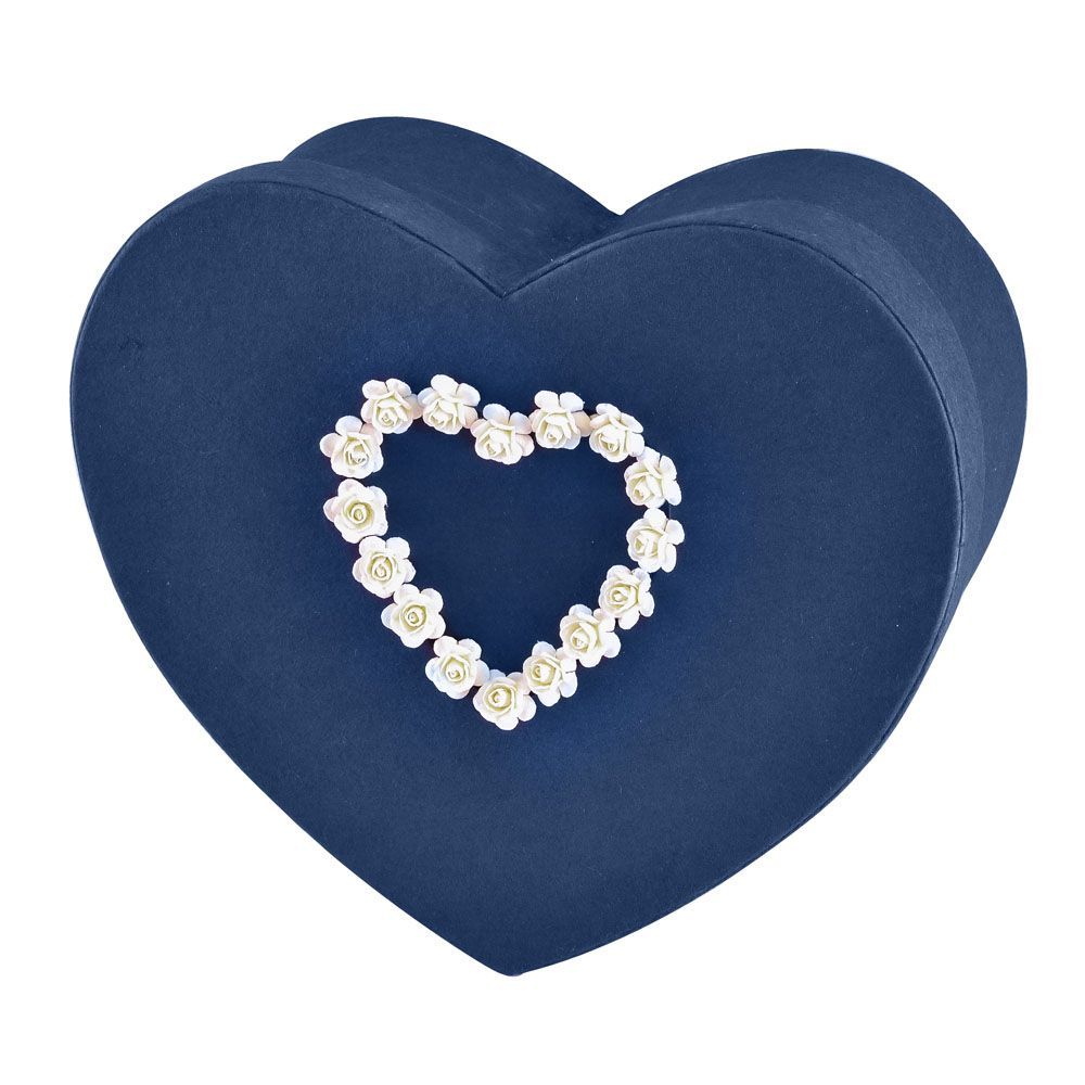 Large/Adult 240 Cubic Inches Blue Heart Paper Funeral Cremation Urn for Ashes