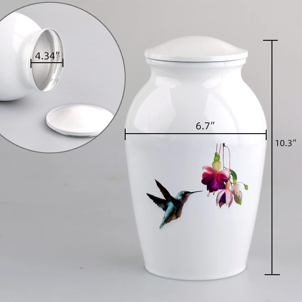 Hummingbird Large Urns for Human Ashes Adult Male,Affordable Cremation Urn for C