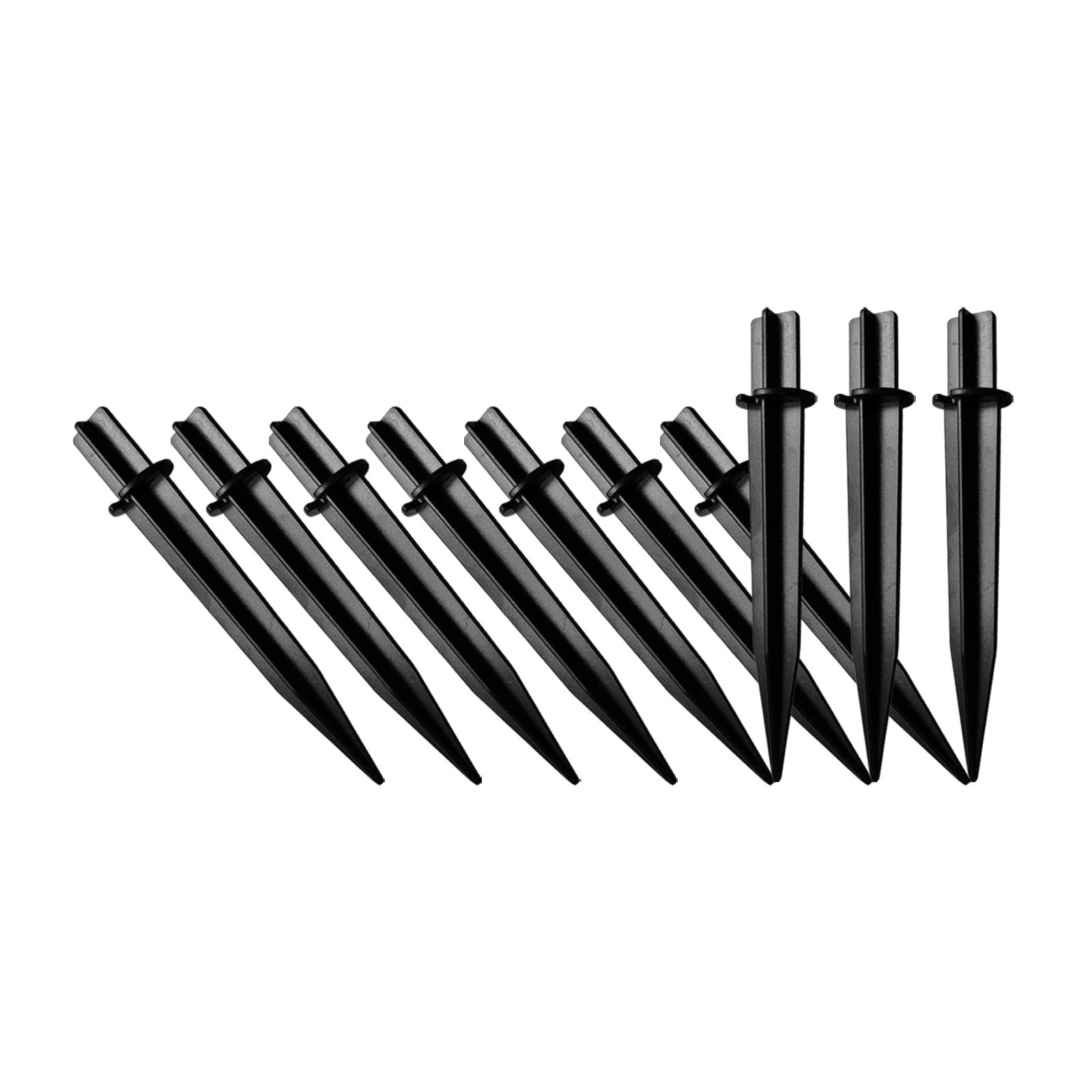 10 Pack Solar Light Stakes,0.49″ ABS Plastic Reinforced Ground Spikes Fit for…