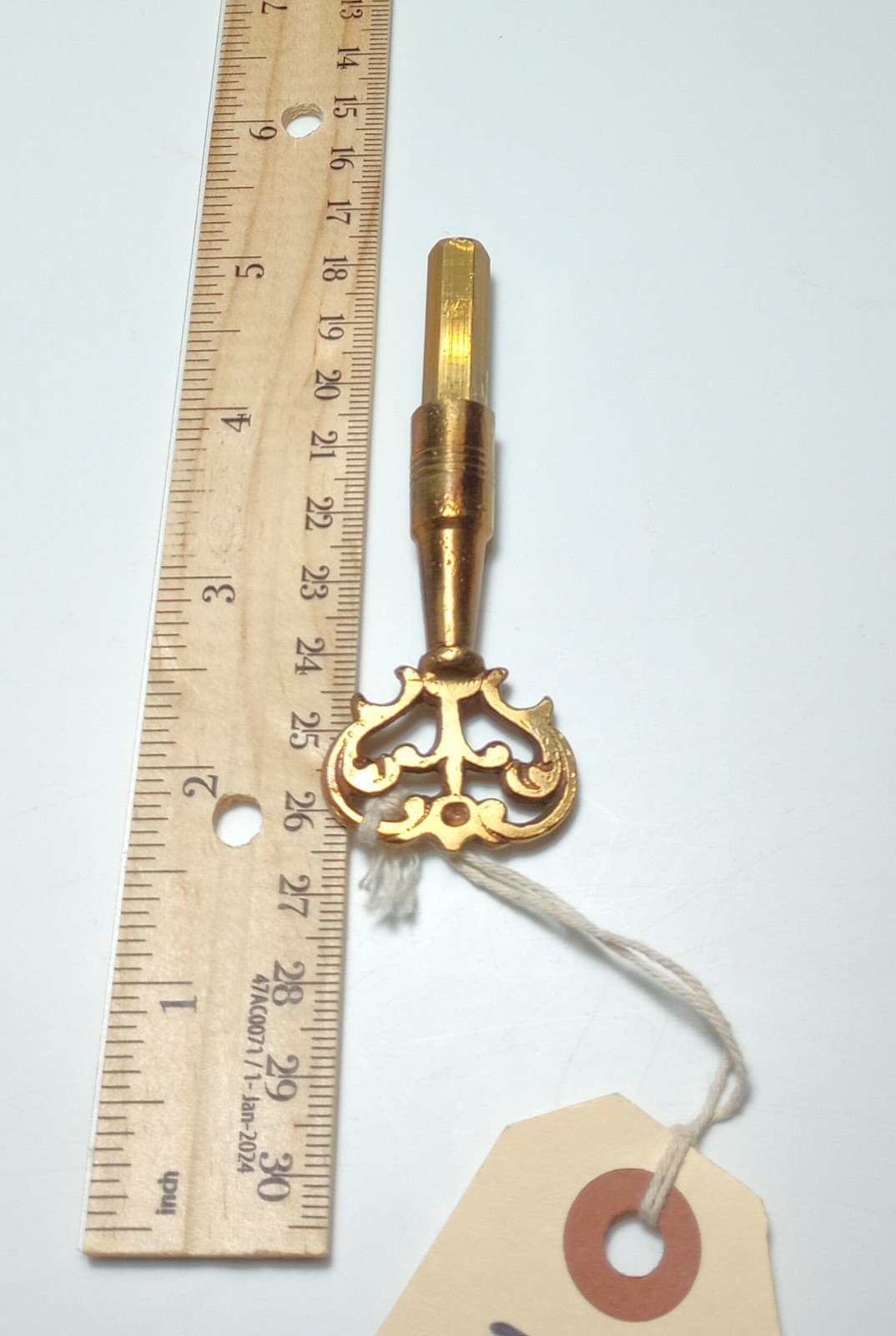 Brass Pocket Casket Key / Coffin Key