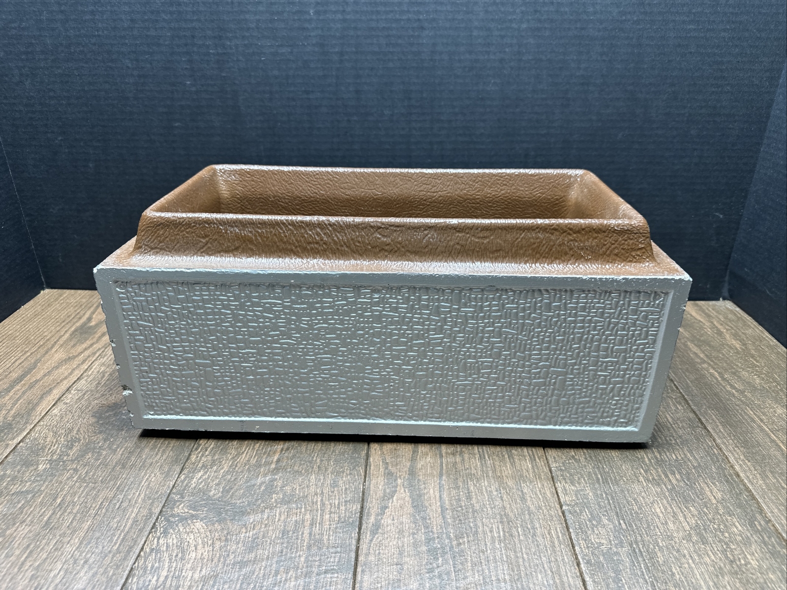 Vintage Wilbert Monticello Salesman Sample Concrete Casket Burial Vault