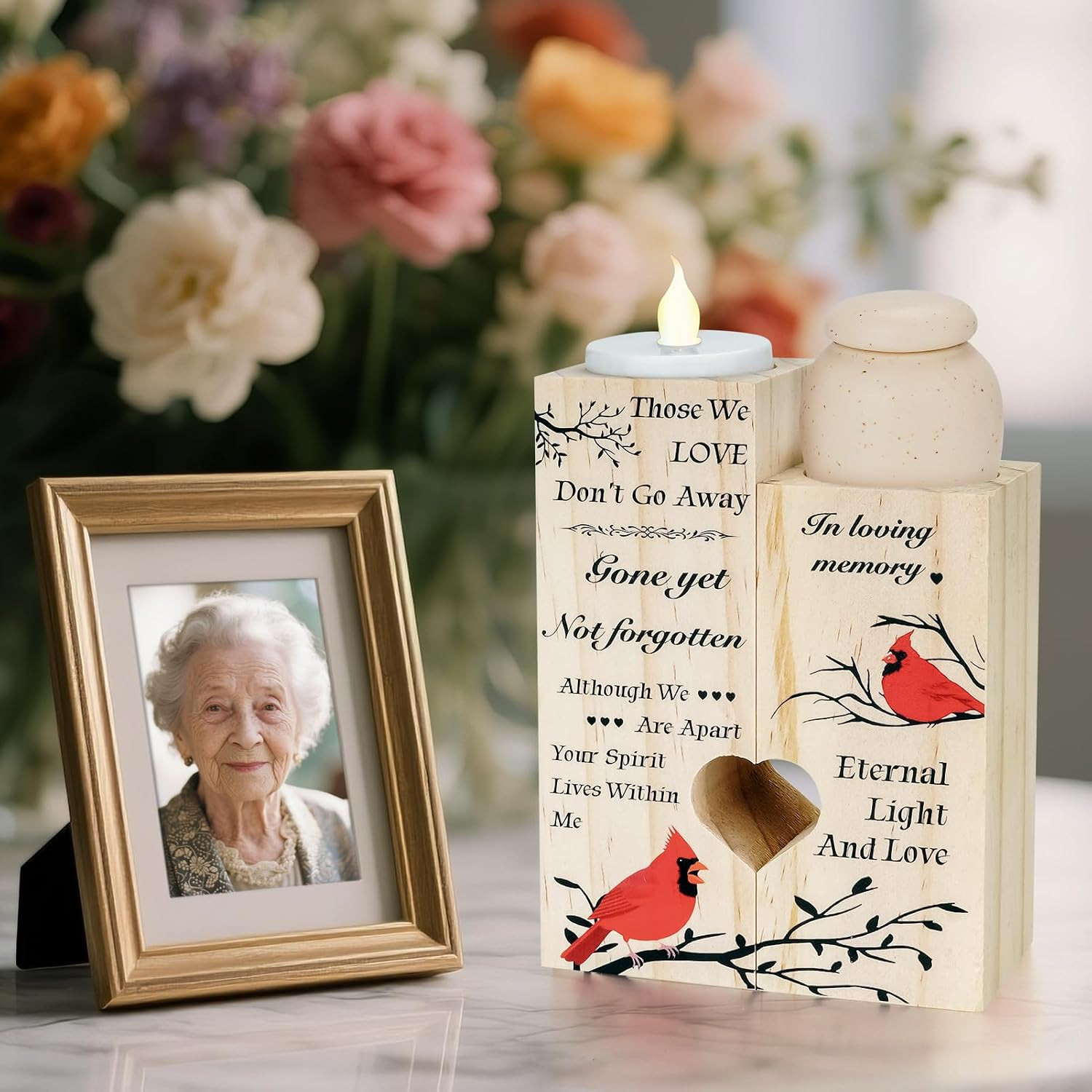 Urns for Human Ashes Candlestick for Your Loss Sympathy Gifts for Women Men Smal