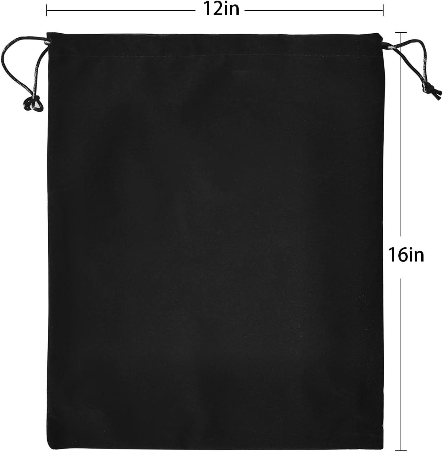 Black Velvet Cremains Urn Bag for Human Ashes – for Use inside the Urn – Size 12