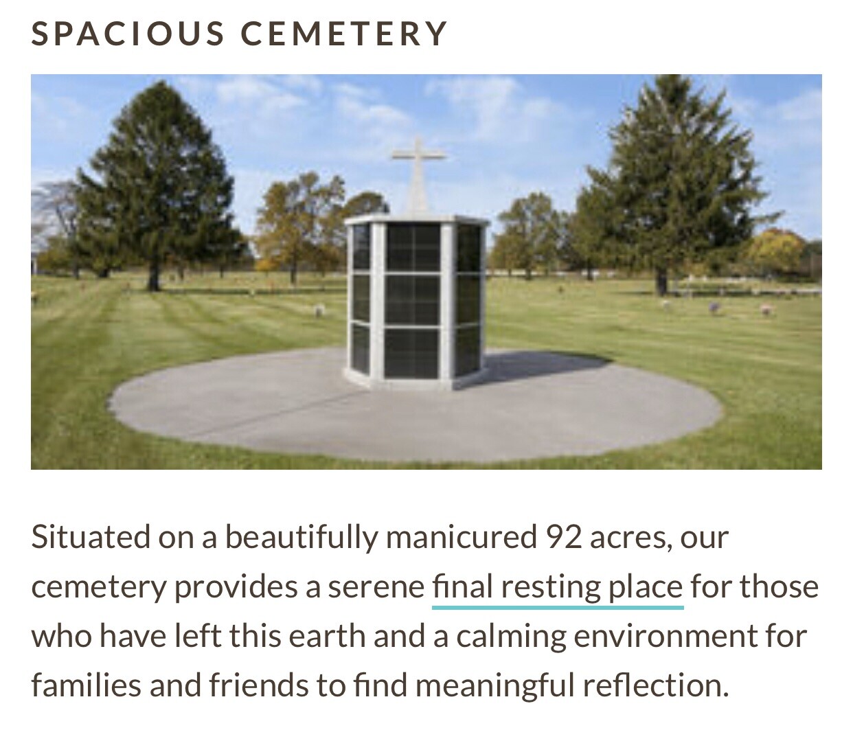 2 spaces at Miami Valley Memorial Gardens
