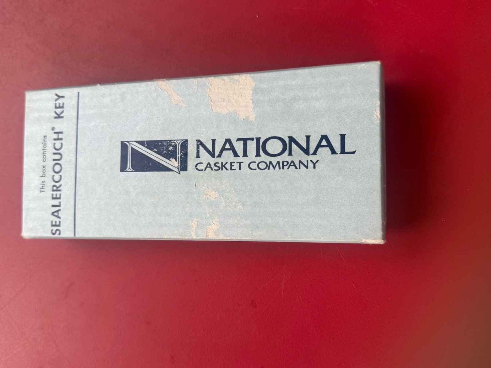 Casket Key National Casket Sealercouch Crank, Vintage Coffin