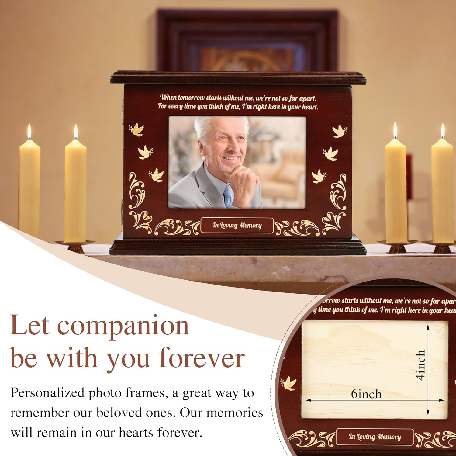 Cremation Urns for Human Ashes Adult Male or Female, Solid Walnut Adult Crematio