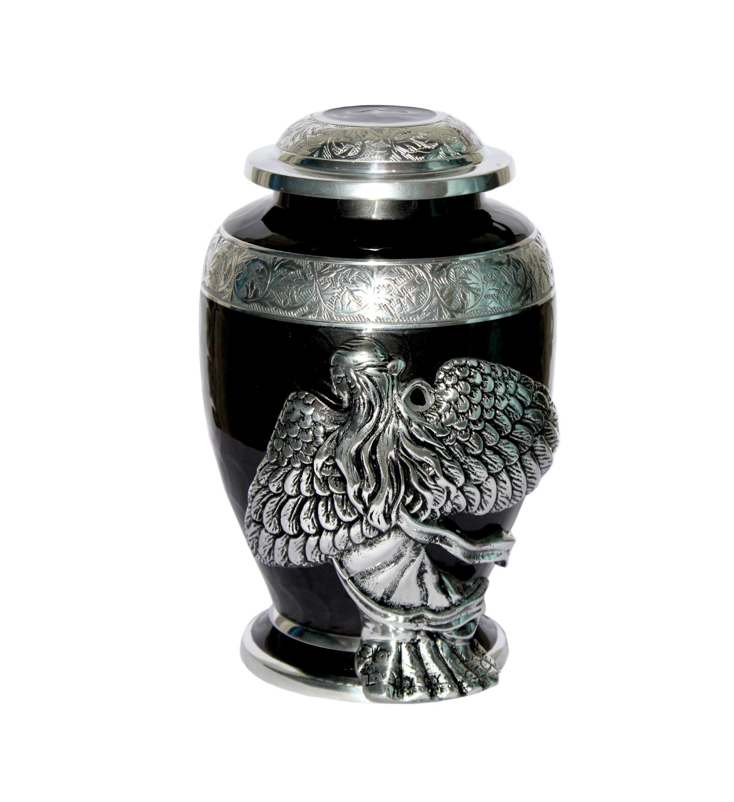 Classic Angel Wings Urn for Human Ashes Adult Cremation Urns with Velvet Bag 10″