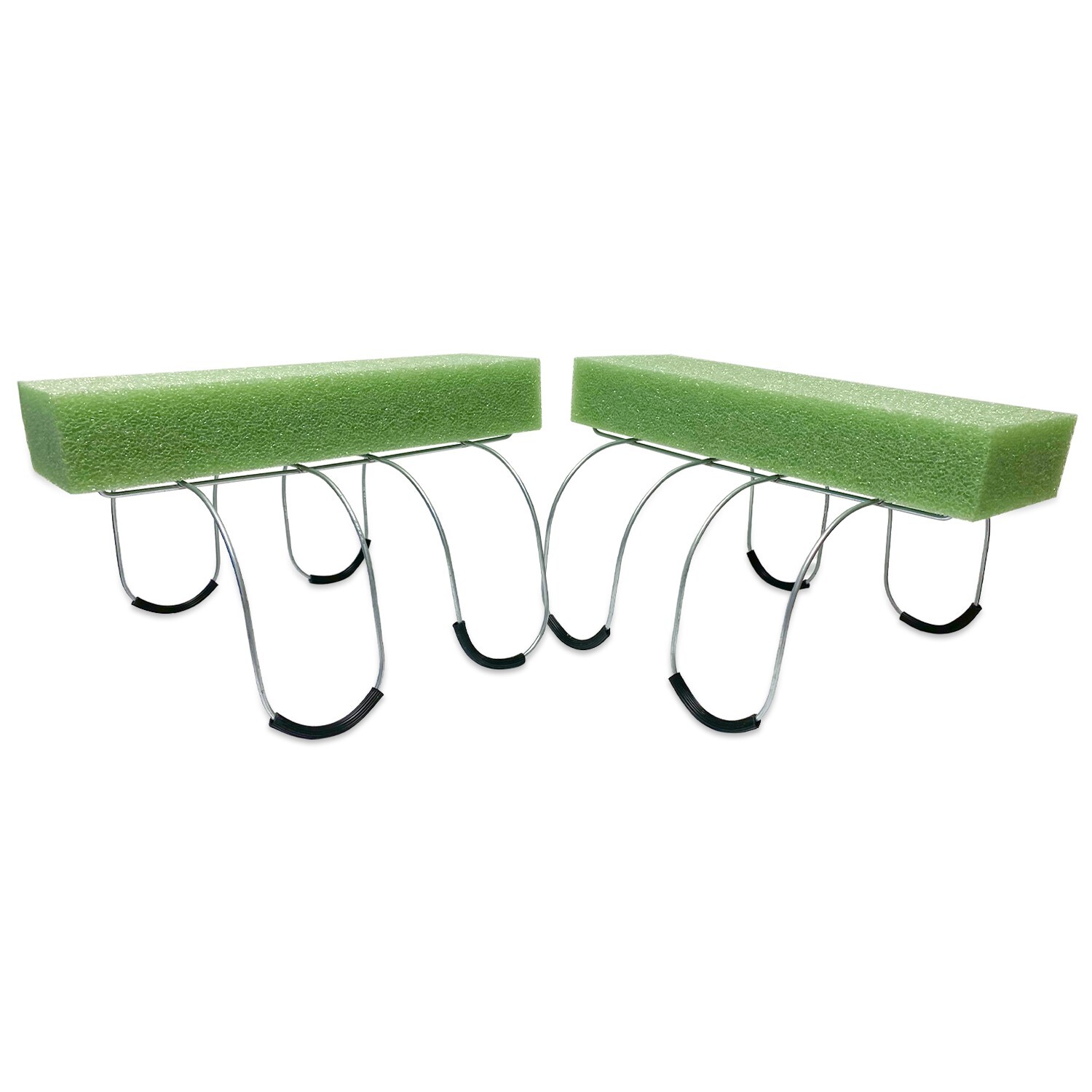 2 Pack 12 Inch Wire Rustproof Galvanized Gravestone Saddle Cemetery Headstones!