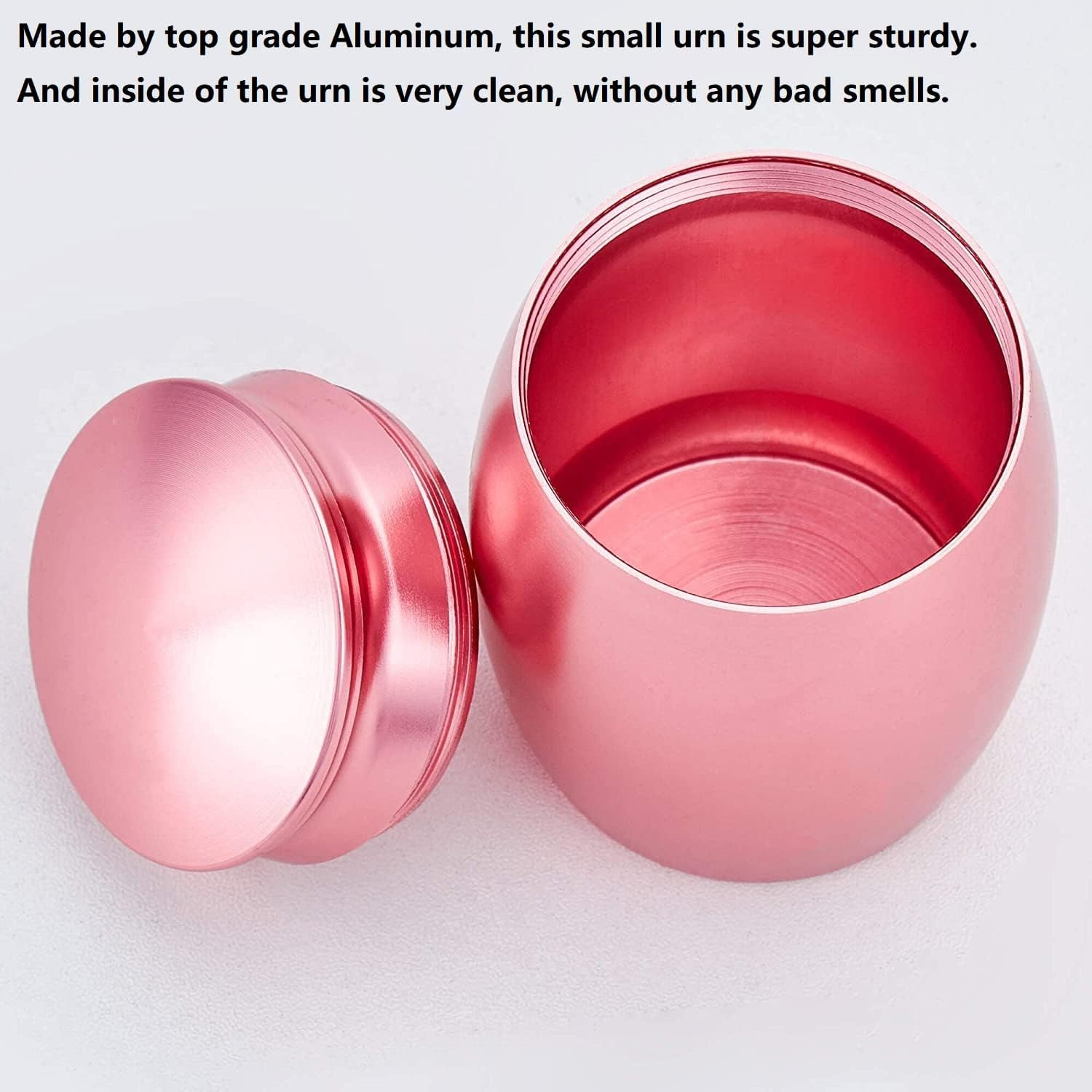 2.7 Inch Pink Small Keepsake Cremation Urns for Human Ashes | Memorial Mini Urn