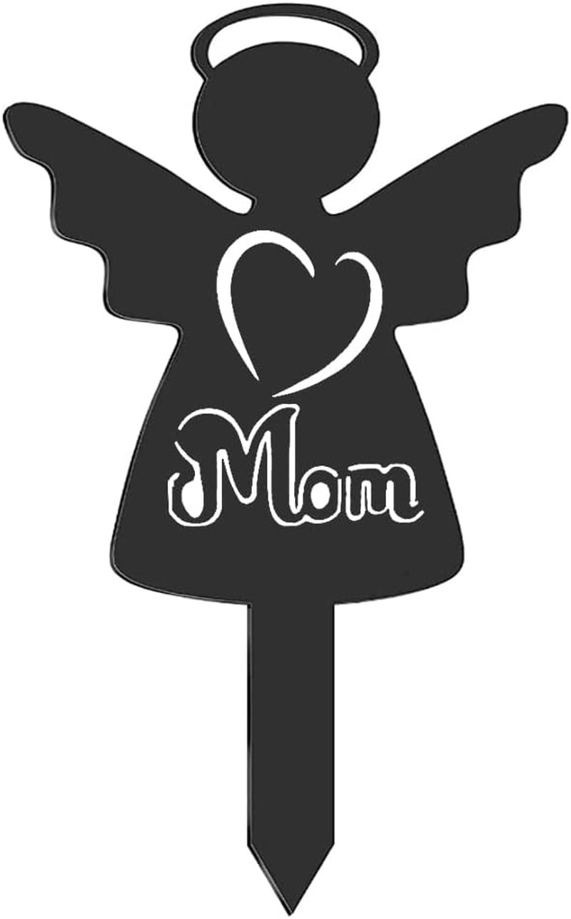 Memorial Grave Markers Angel Metal Stake,Christmas Cemetery Memorial Stake for M