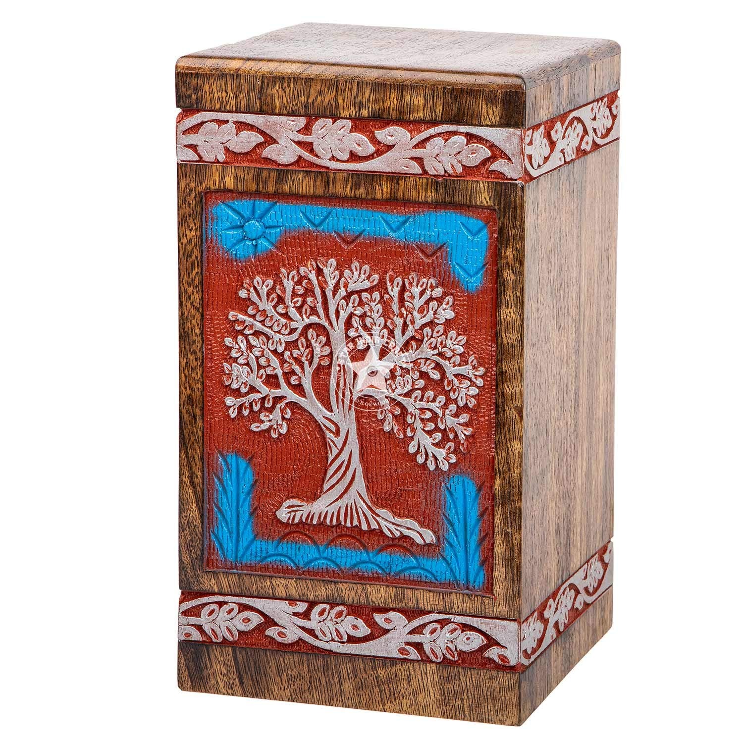 STAR INDIA CRAFT SIC Rosewood Hand Engraved Urn for Human Ashes Adult Female …