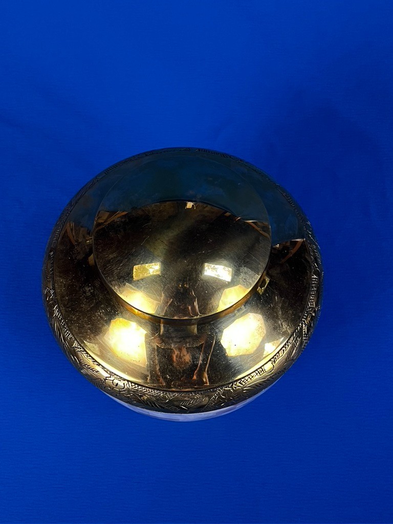 Large/Adult 220 Cubic Inch Regal Mother of Pearl Brass Funeral Cremation Urn NEW