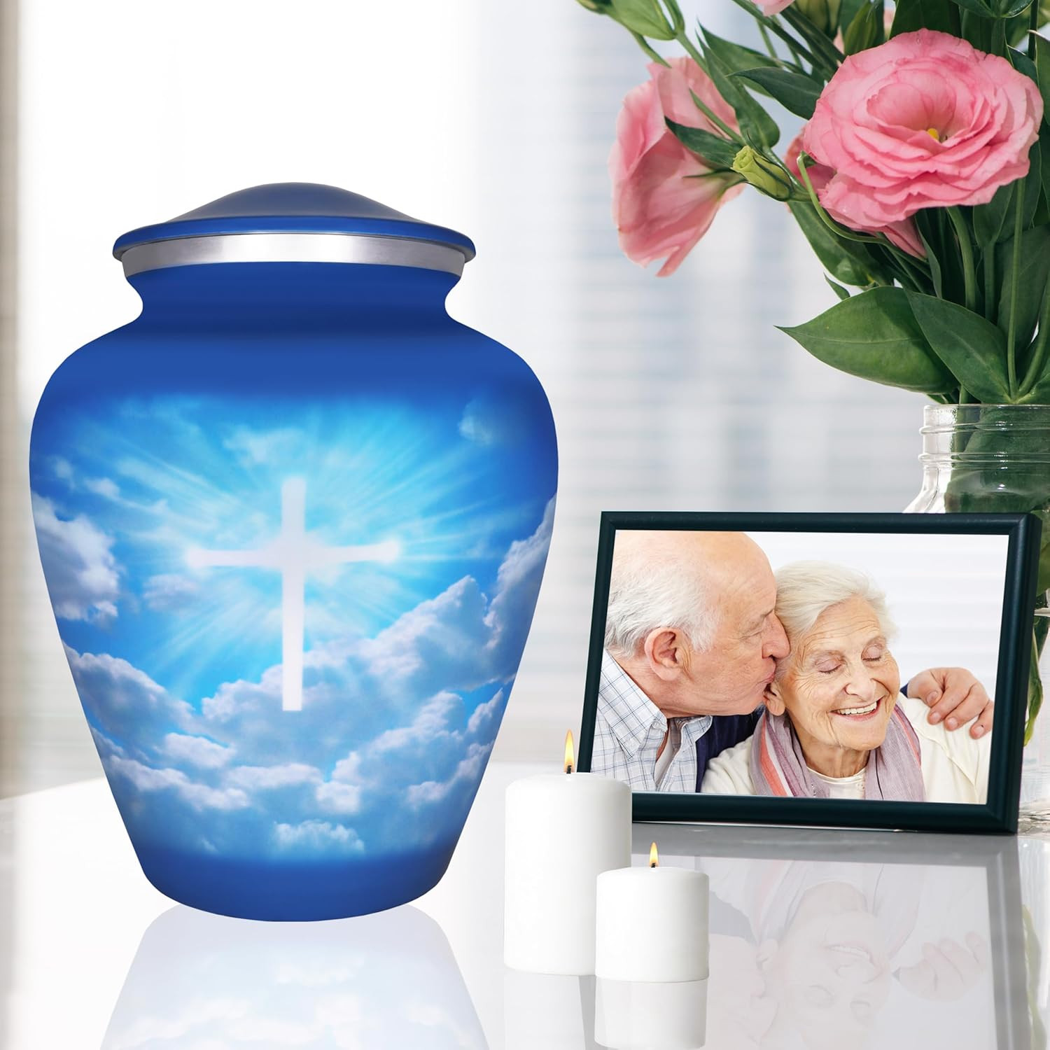 Cremation Urns for Human Ashes Adult Man or Women, Funeral Urn for Ashes Adult M