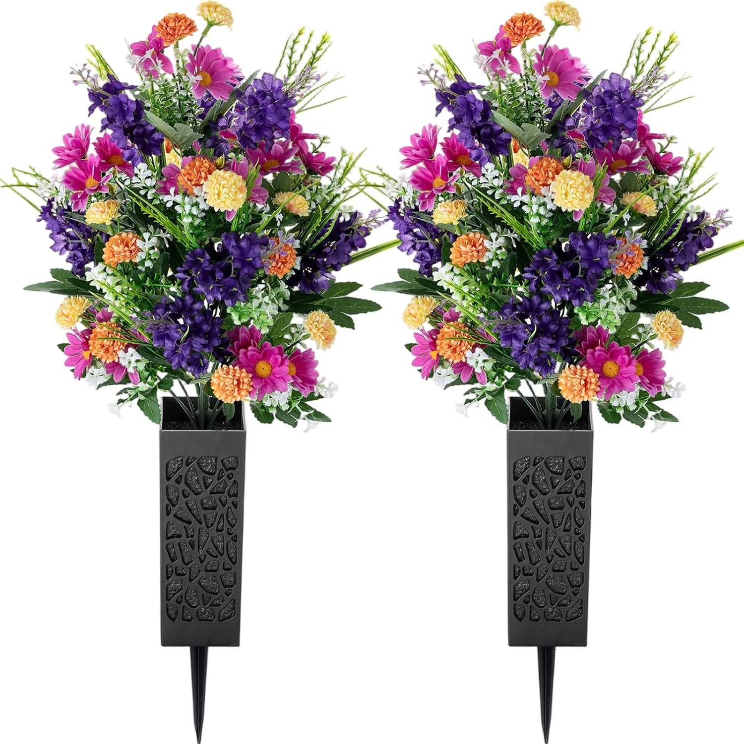 Artificial Cemetery Flowers for Grave: Memorial Day Flowers for Cemetery – Outdo