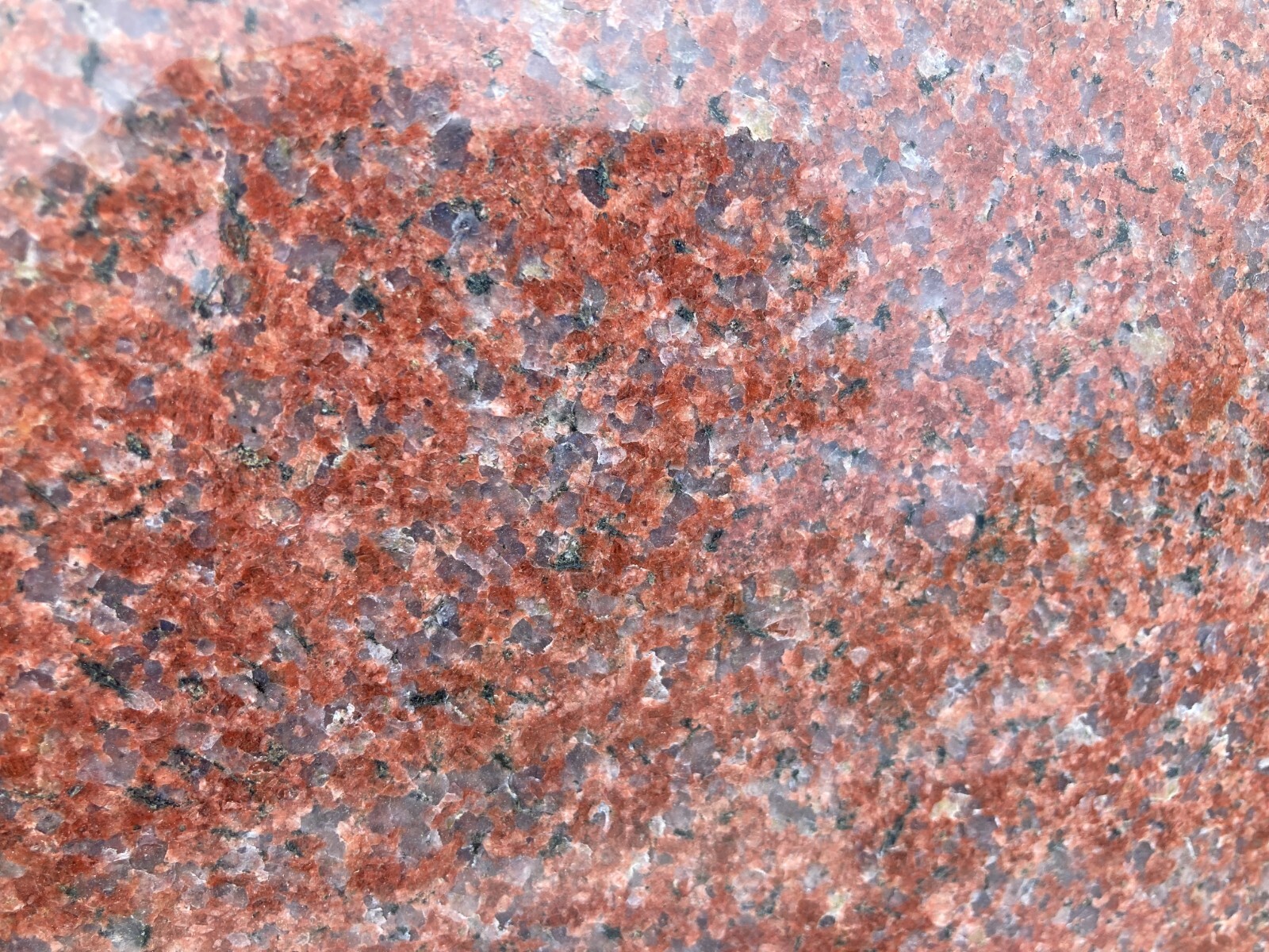 Red Granite Slant Monument Cemetery Headstone (24x16x10) SL-15