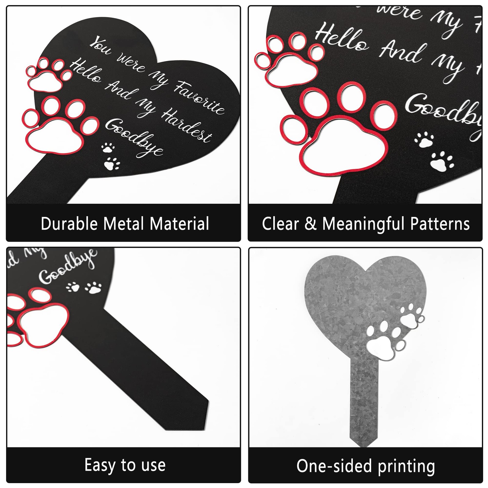 Pet Memorial Graves Markers for Dogs Cats, Pet Cemetery Headstones Decoration…