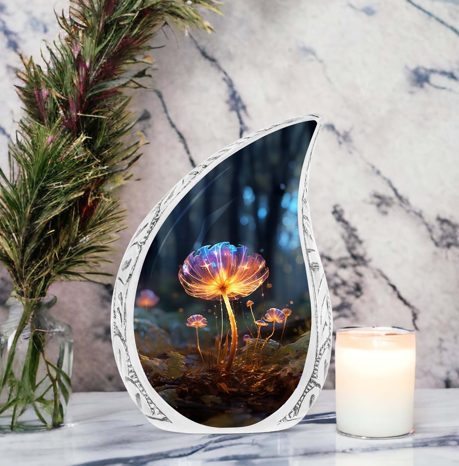 Experience Soothing Ambiance with our Glowing Mushroom Water Drops