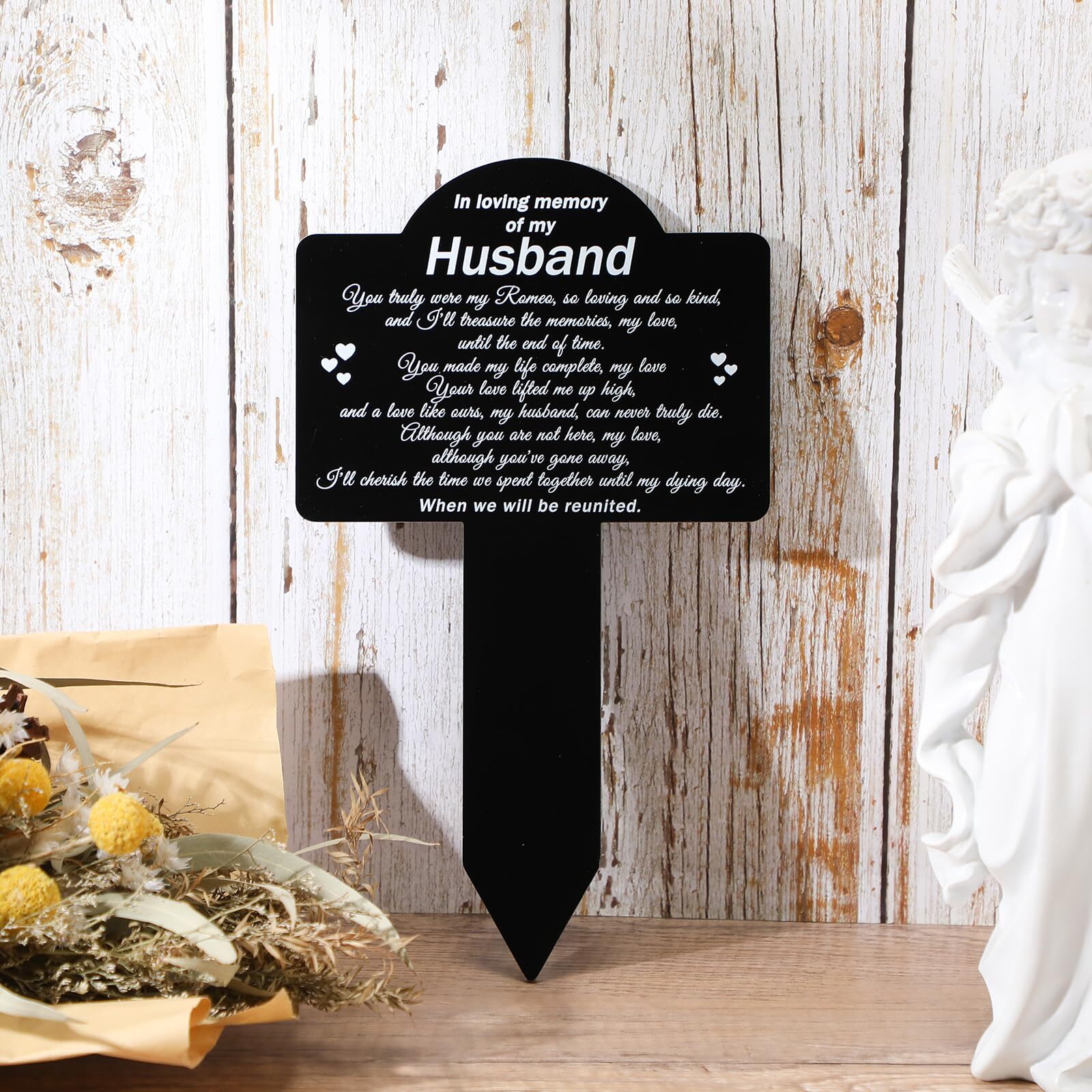 Memorial Stakes Cemetery Grave Decorations Acrylic Grave Plaque Stake Markers…