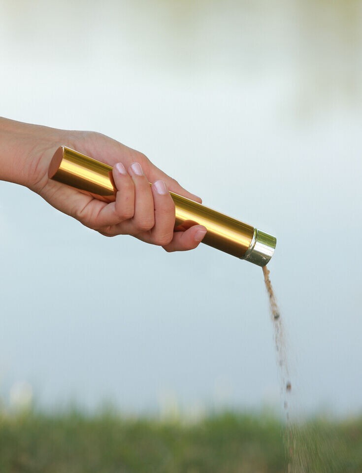 Howard Miller 800-142 (800142) Brass Cremation Ash Scattering Tube Urn, 1 Tube