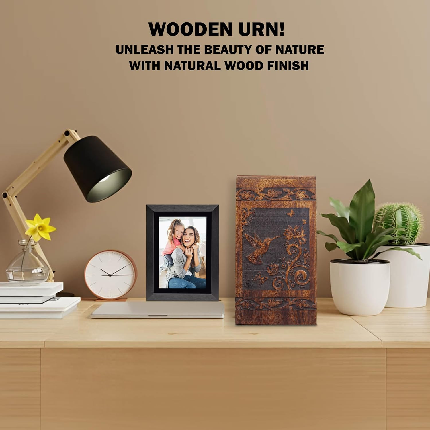 Handmade Wooden Keepsake Sharing Cremation Urns for Human Ashes Adult Female Mal
