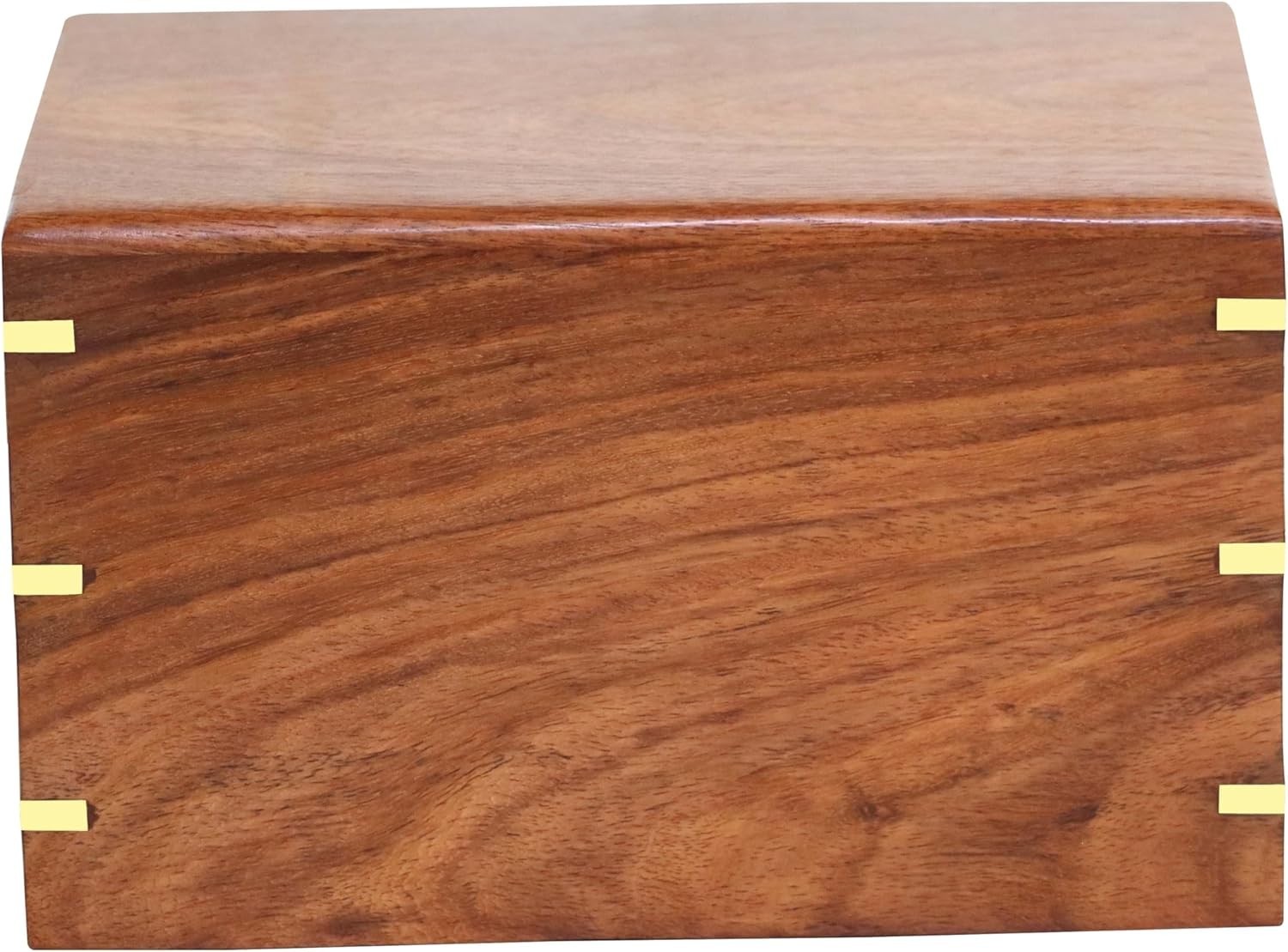 Wooden Cremation Urn Box Adult Ashes Handmade Solid Wood Memorial Box- OB