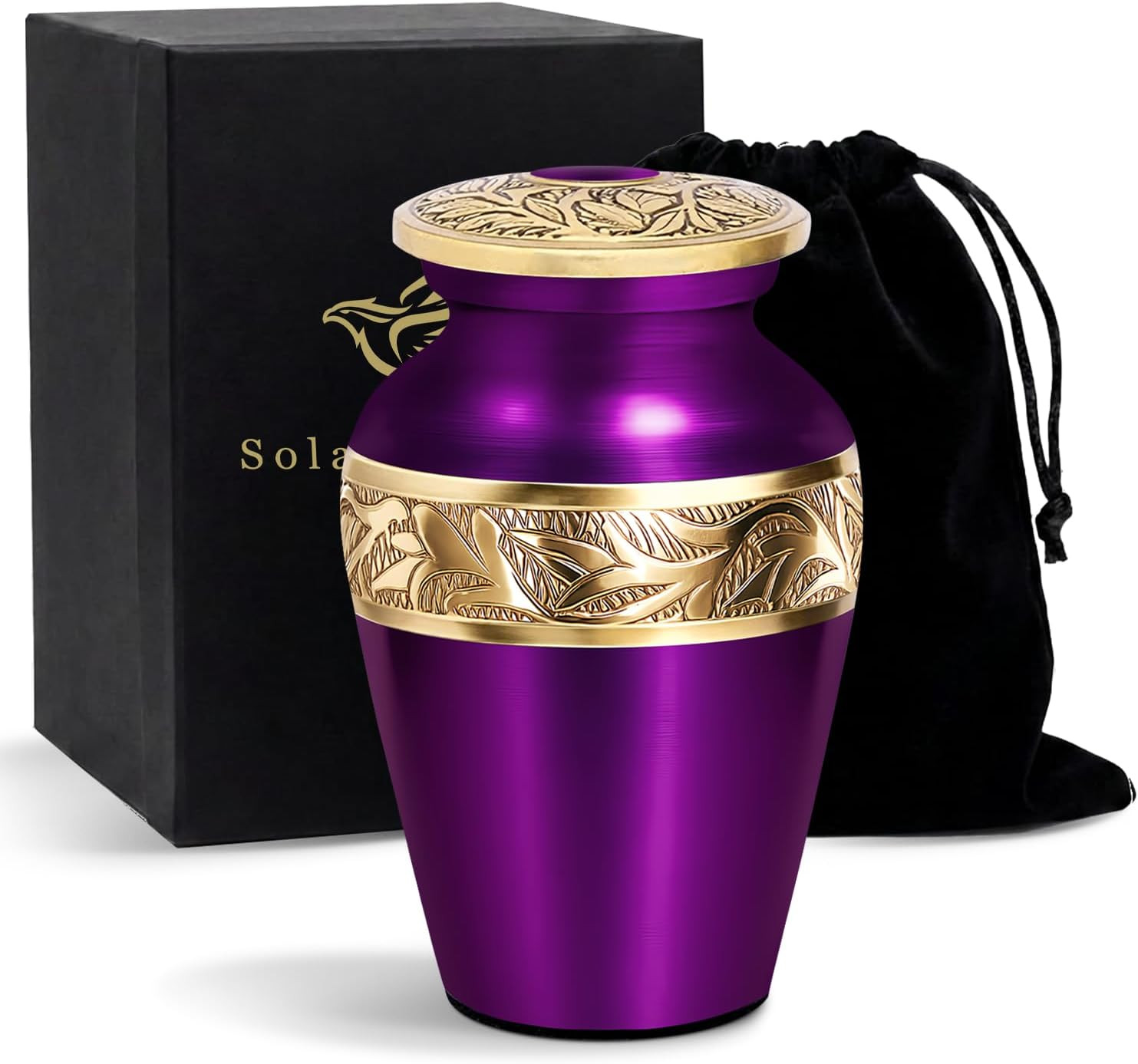 Solace Forever Small Urns for Human Ashes Keepsake – Decorative Mini Memorial