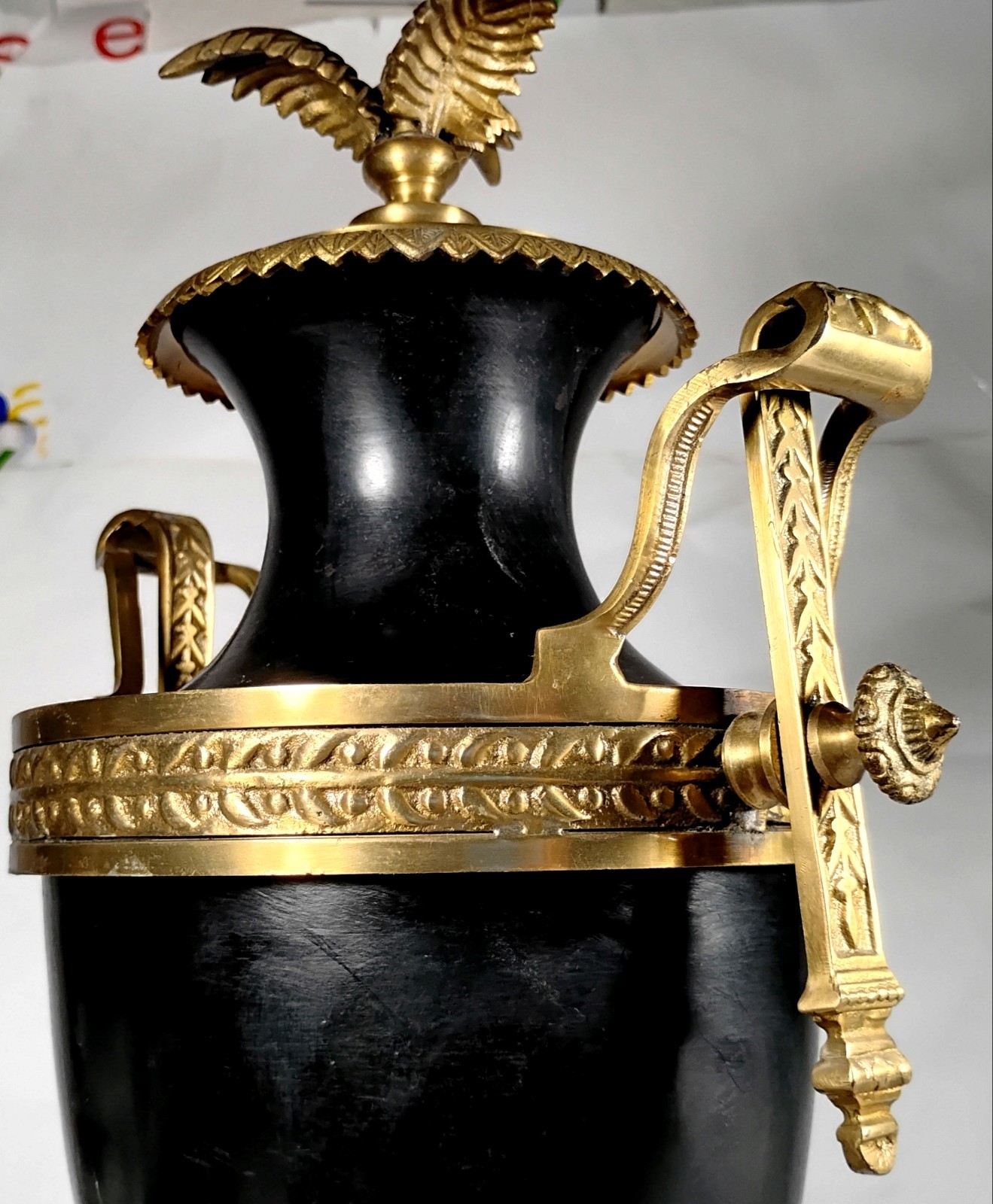 Zeckos 20 Inch Tall Brass Urn Design Finial